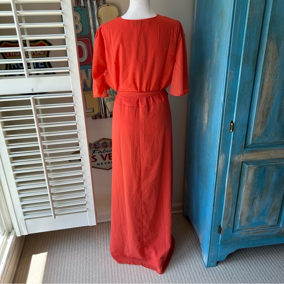 Hope & Ivy Premium Wrap Front Embroidered Maxi Dress - Picture 3 of 13